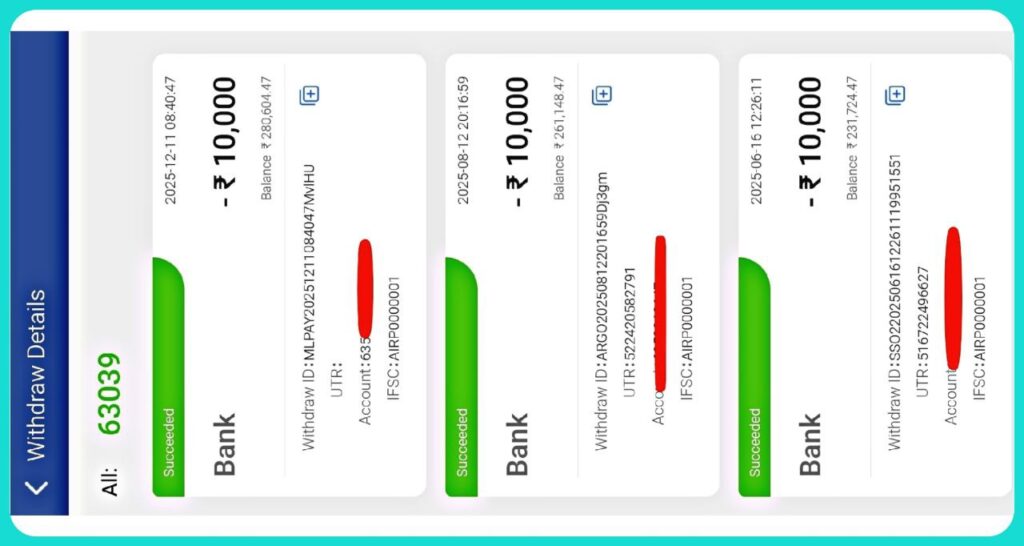 withdraw cash Teen Patti Master